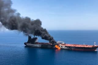 Inferno on Afghanistan-Iran border as dozens of oil tankers catch fire