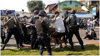 Myanmar security forces open fire to disperse protesters in Mandalay