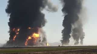 Blasts spotted from space as 100 tankers destroyed in Iran-Afghanistan border