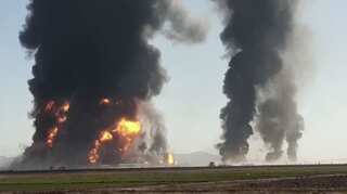 Blasts spotted from space as 100 tankers destroyed in Iran-Afghanistan border