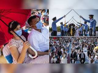'All for love': 400 couples get married bearing heat and coronavirus in Nicaragua