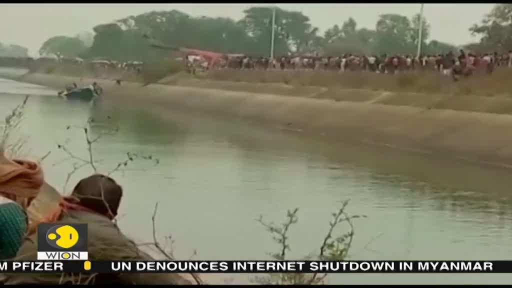 WION Dispatch: Indian bus carrying 54 people fell into a Canal