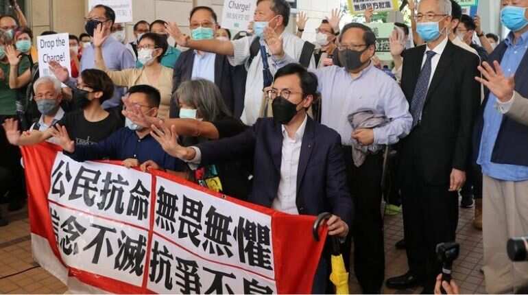 Dozens of Hong Kong democrats charged under national security law