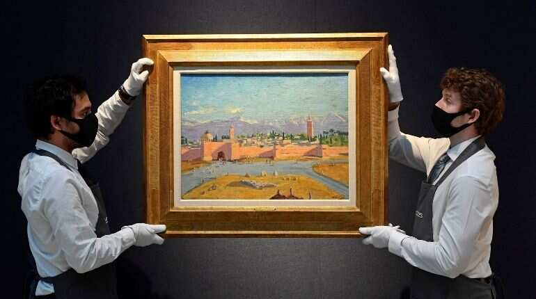 Churchill wartime painting gift to Roosevelt up for auction Churchill wartime painting gift to Roosevelt up for auction