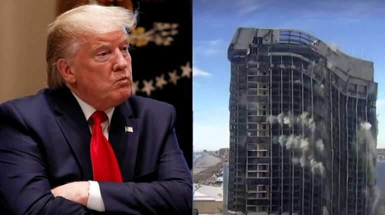 Casino formerly owned by Donald Trump demolished Casino formerly owned by Donald Trump demolished