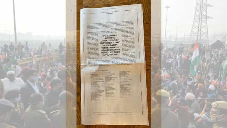 Indian farm protests get full-page NYT ad