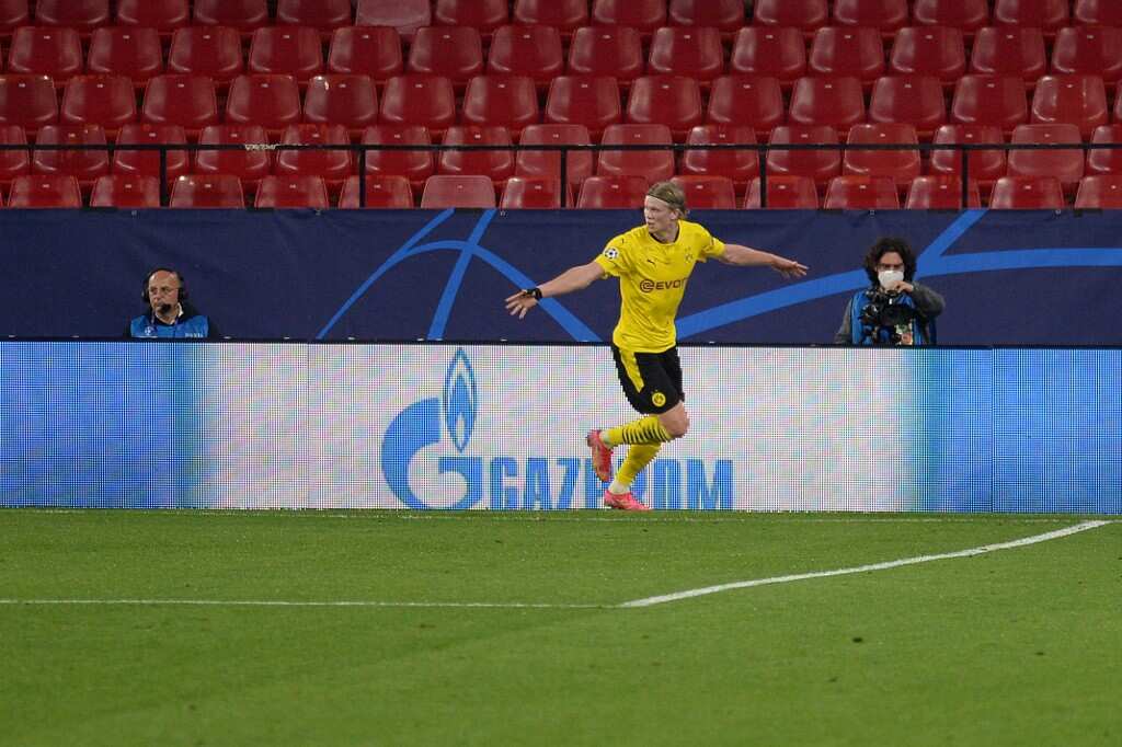 Haaland double fires Dortmund into Champions League quarter-finals
