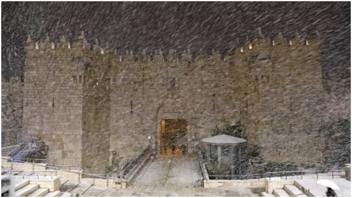 Snowfall in the Old City
