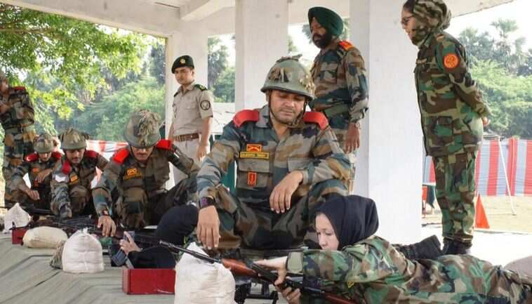 Women officers of Afghan army undergoing training at OTA Chennai