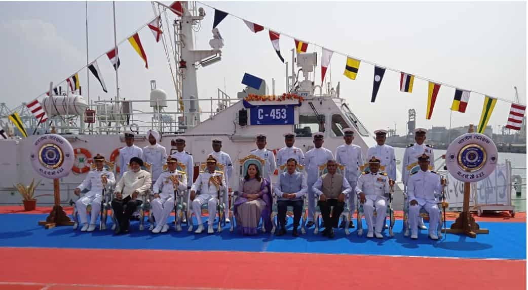 Indian Coast Guard commissions 105-ton indigenous Interceptor Boat C-453 for Eastern Fleet 