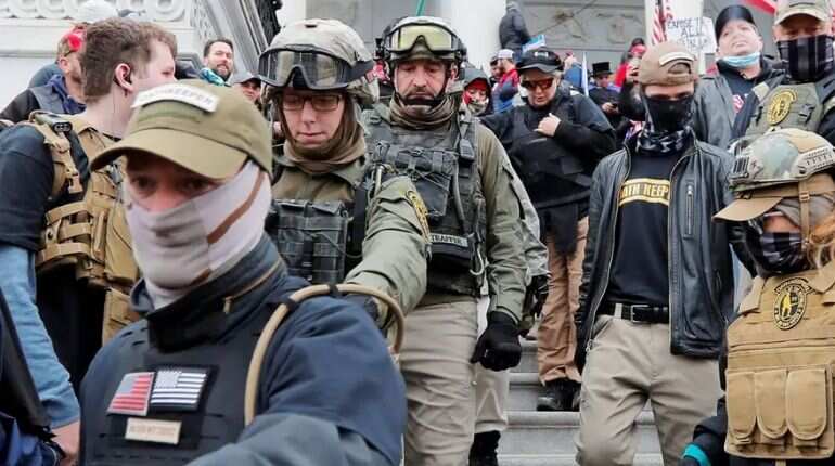 US charges more 'Oath Keepers' over 'wild' Capitol riots US charges more 'Oath Keepers' over 'wild' Capitol riots