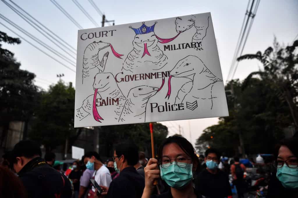 Hundreds protest in Thailand outside parliament after Prime Minister Prayuth Chan-ocha survives vote Hundreds protest in Thailand outside parliament after Prime Minister Prayuth Chan-ocha survives vote