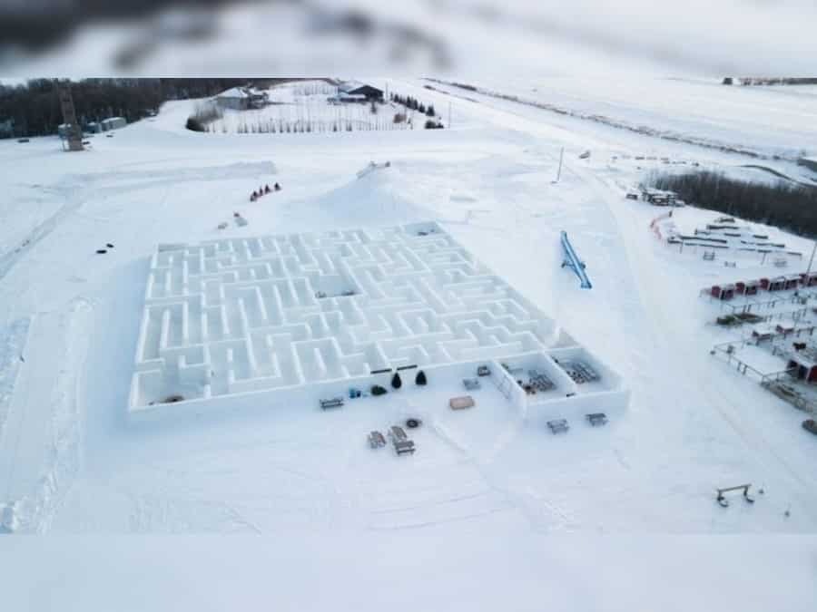 World's largest snow maze now even bigger for social distancing