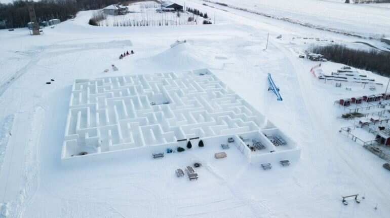 World's largest snow maze now even bigger for social distancing