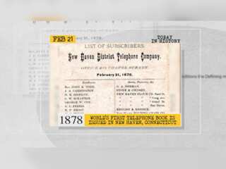 February 21 in history: First railway journey, telephone book, and more