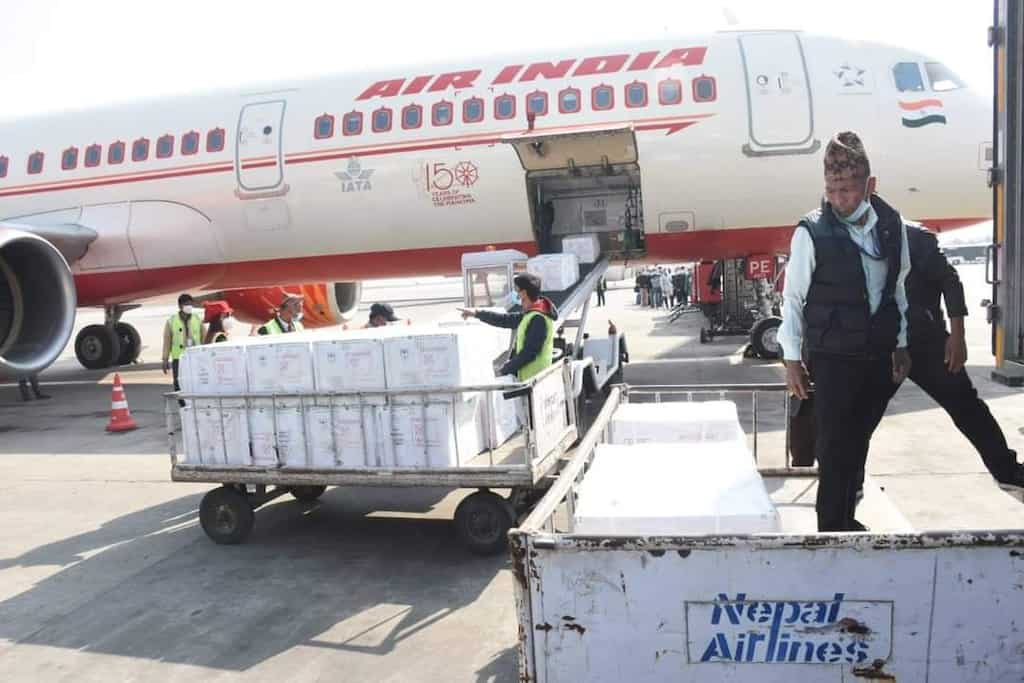 Nepal gets 1 million doses of COVID-19 vaccine bought from India