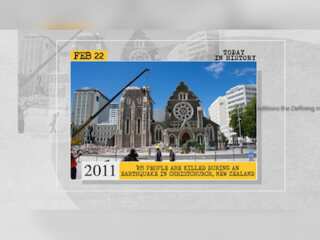 February 22 in history: New Zealand earthquake, Ukrainian President impeached, and more