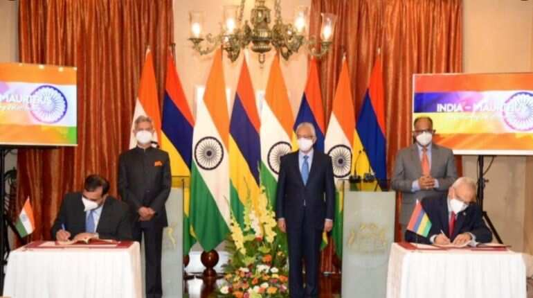 India signs FTA with Mauritius, extends $100 million defence line of credit India signs FTA with Mauritius, extends $100 million defence line of credit
