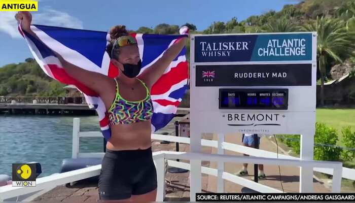 21-year-old sets new record for youngest female to row solo across Atlantic