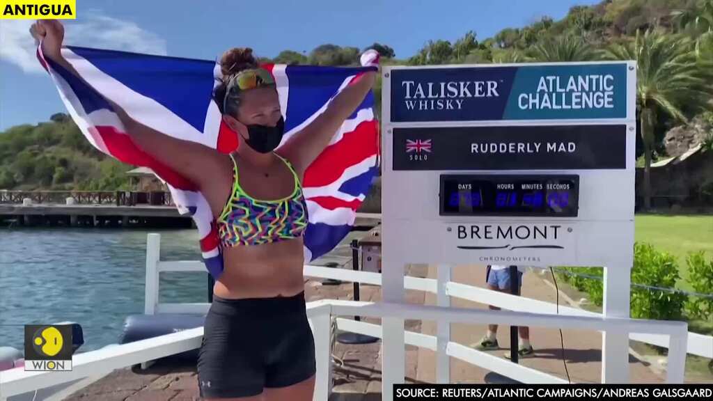 21-year-old sets new record for youngest female to row solo across Atlantic