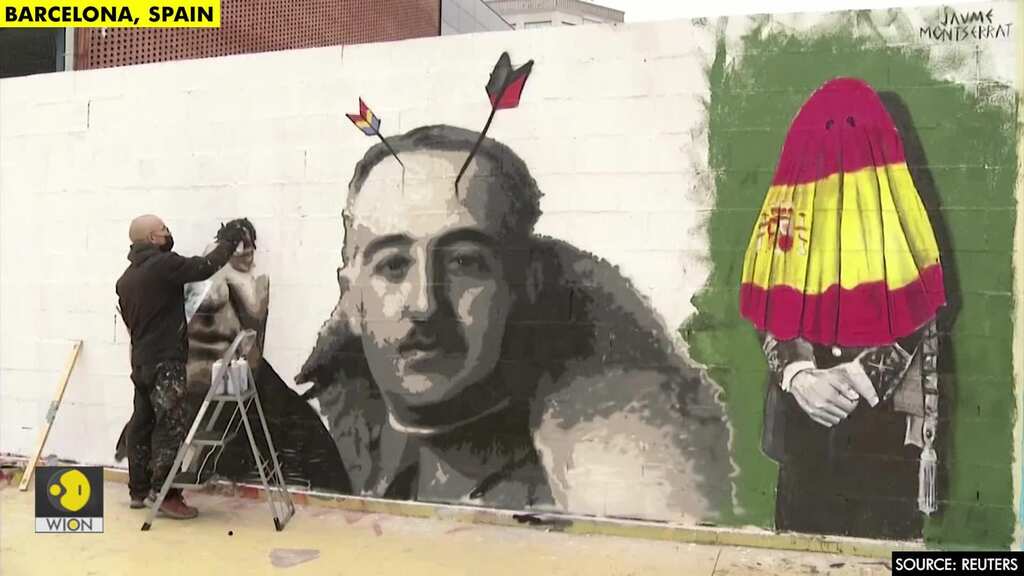 Graffiti artists protest over jailed Spanish rapper