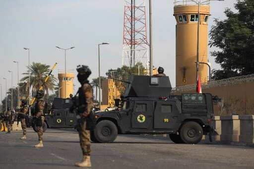 Iraqi army fires rockets at base hosting Americans amid delegation visit