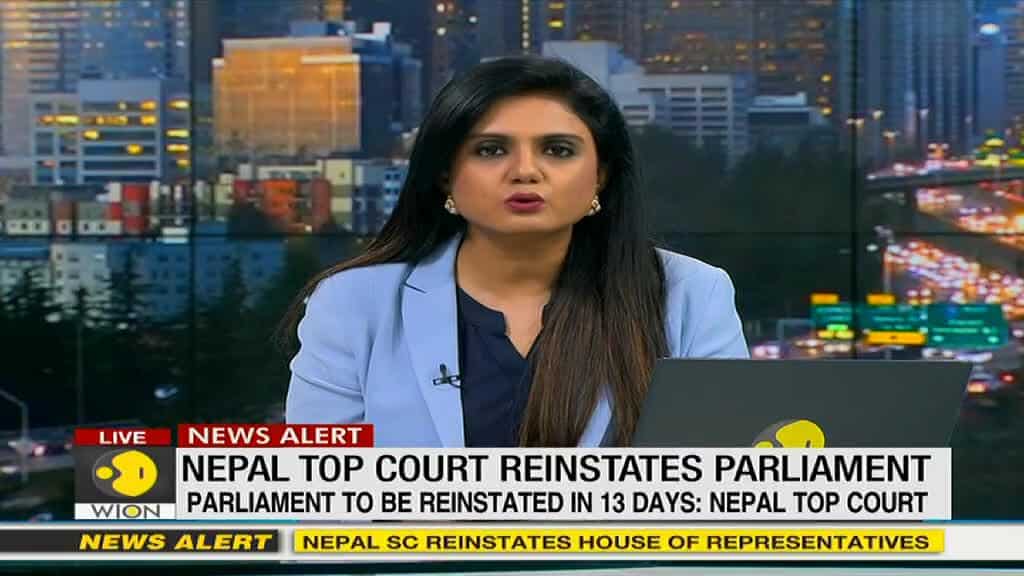 News Alert: Nepal's top court orders reinstates of parliament