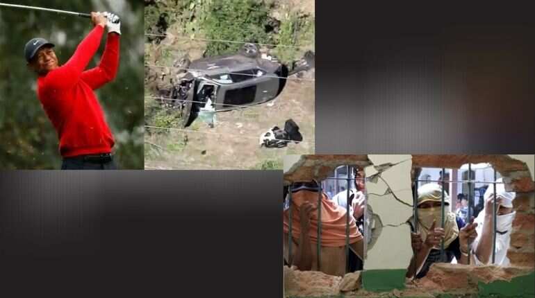 Morning news brief: Tiger Woods involved in car crash, Ecuador prison riots, and more