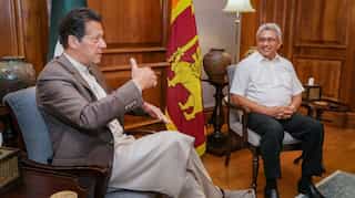 Sri Lankan President meets Pakistan's Imran Khan