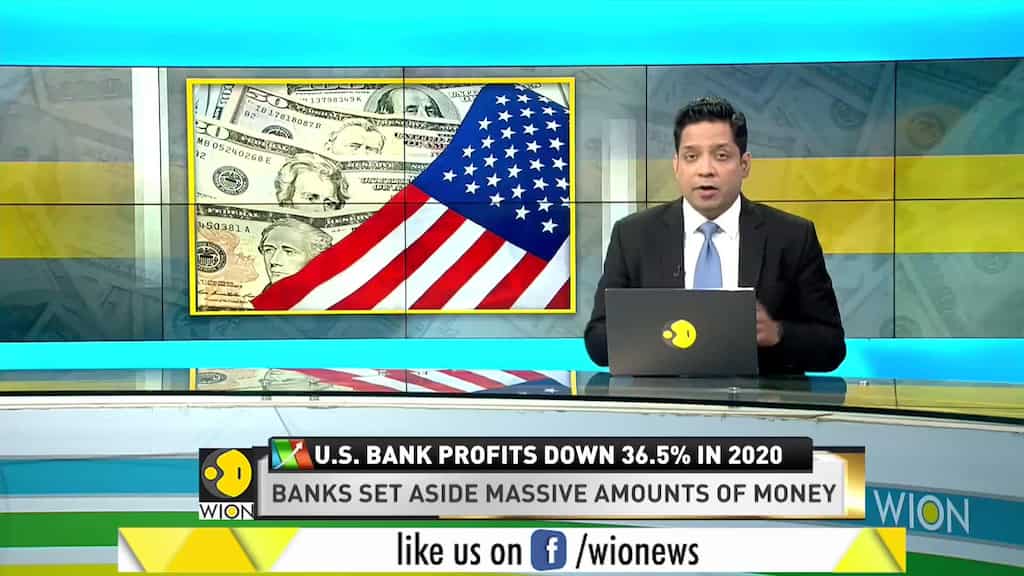 US bank profits dropped 36.5 Pct In 2020