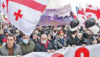 Thousands rally in Georgia after opposition chief's arrest