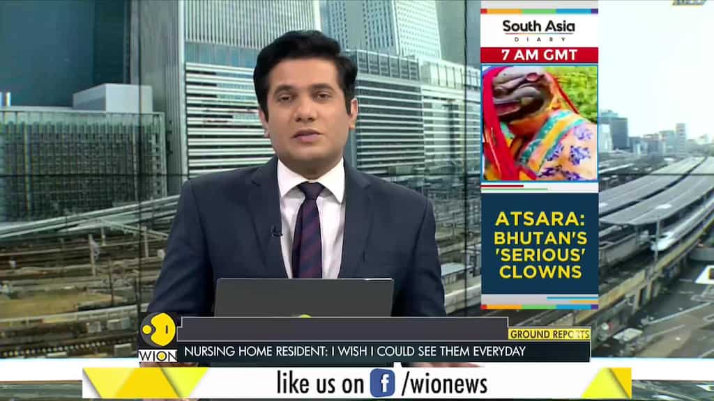 The nursing home has installed a plastic hug tunnel