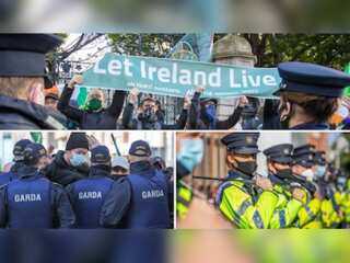 Let Ireland live: Irish people stage anti-lockdown protest