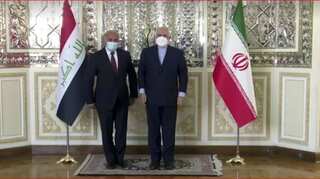 Iran, Iraq foreign ministers meet against backdrop of US air strikes in Syria