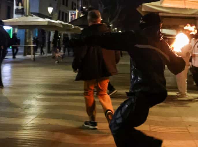Spain: Ten arrested in Barcelona as protests over jailed rapper turn violent
