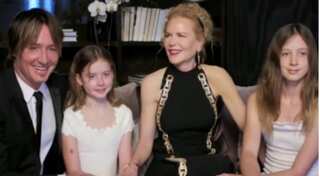Nicole Kidman makes a rare appearance with daughters and husband for Golden Globes 2021