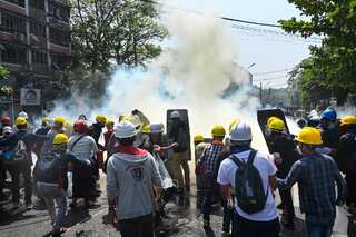 Myanmar military charges six journalists over coverage of anti-coup protests