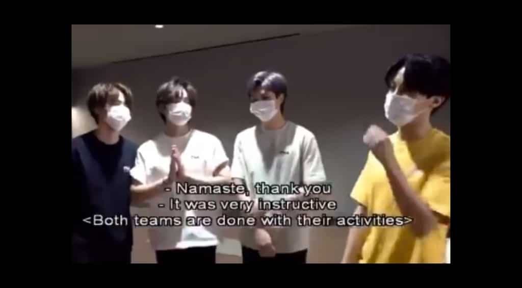 Watch: BTS impresses Indian fans with namaste as singer V loses balance while performing yoga