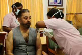 Tamil superstar Kamal Haasan gets first dose of Covid vaccine