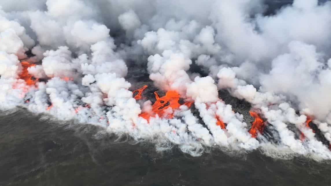 Kilauea erupts
