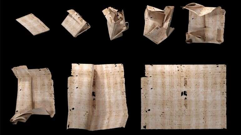 Researchers digitally unfold Renaissance-era sealed letters