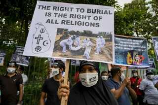 Sri Lanka's plan to bury Muslim Covid-19 victims on islet sparks outcry