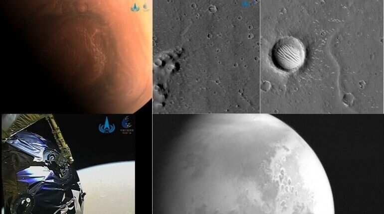 China unveils pictures by Martian rover on Red Planet China unveils pictures by Martian rover on Red Planet