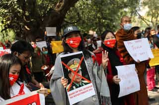 ‘She is a hero’: In Myanmar’s protests, women are on the front lines