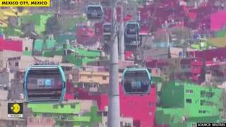 Watch: Mexico City launches first line of cable car system