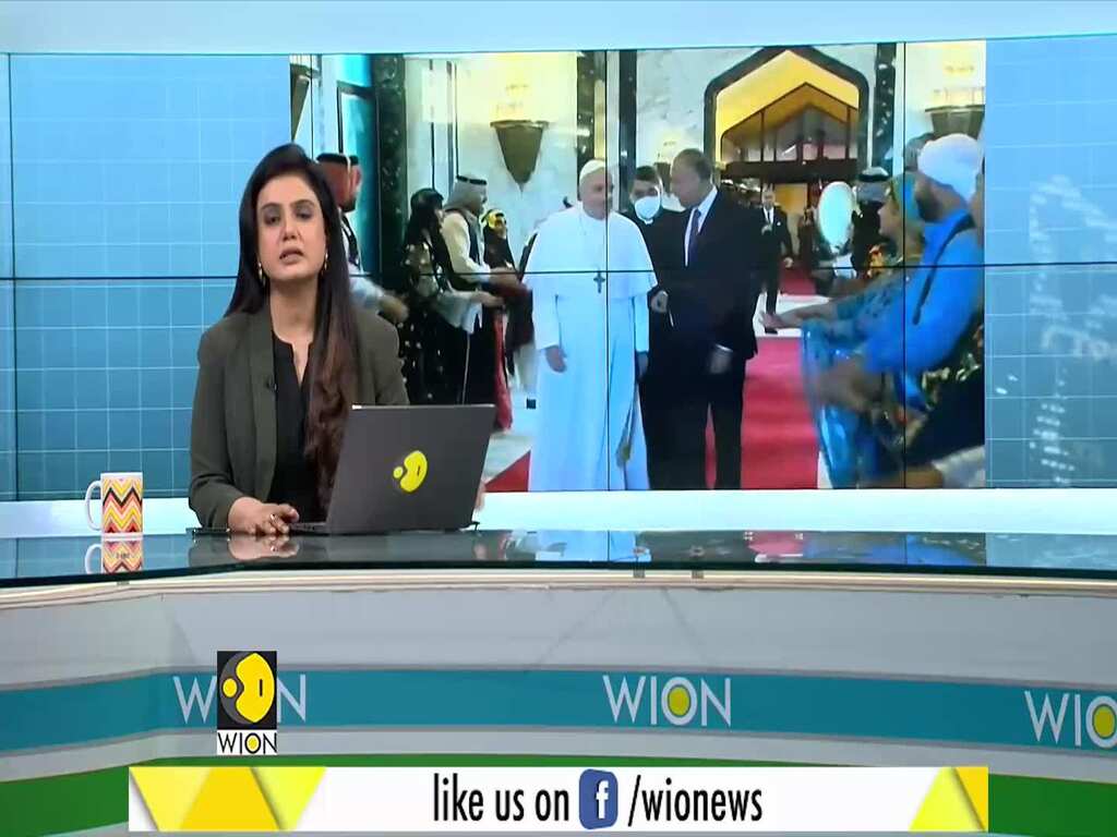 Pope Francis arrives in Baghdad