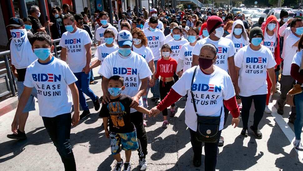 Asylum seekers living near US-Mexico border plead for entry into US