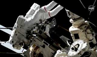NASA astronauts begin spacewalk to upgrade station power system