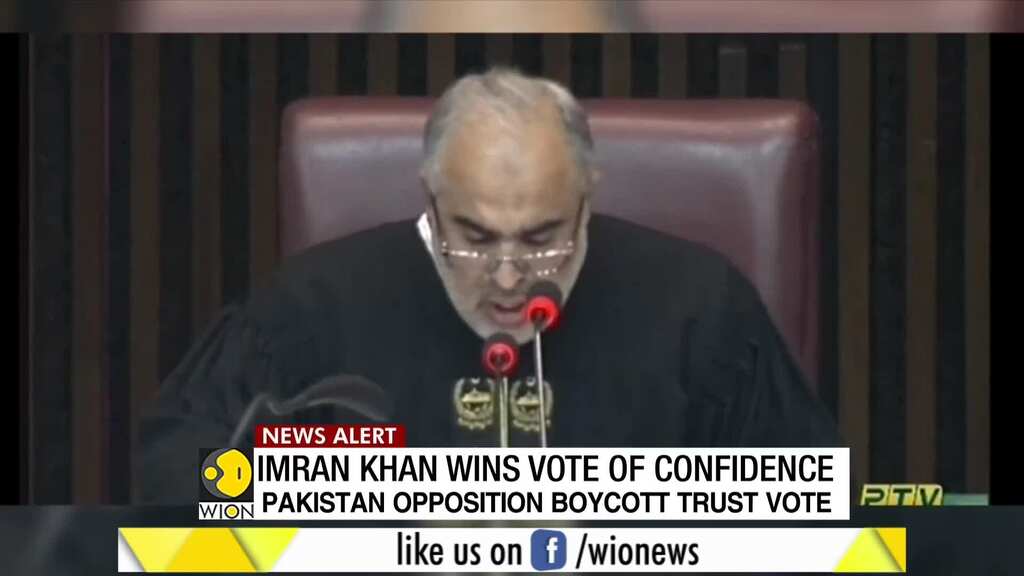 Pakistani Prime Minister Imran Khan wins vote of confidence