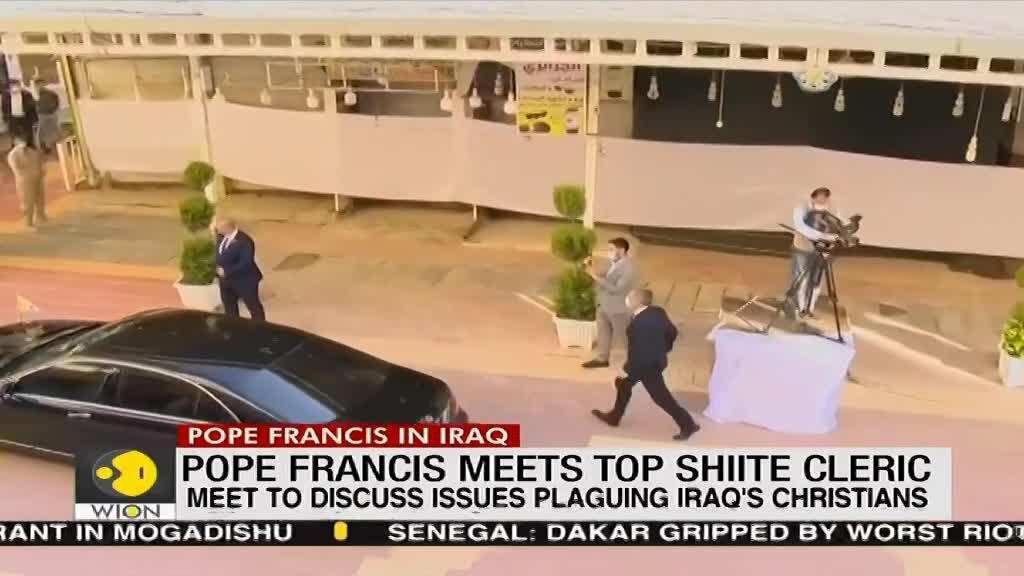 Pope Francis holds historic meeting with Iraq's top Shi'ite cleric